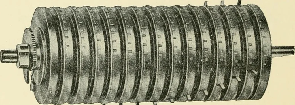 An illustration from Modern instruments and methods of calculation : a handbook of the Napier Tercentenary Exhibition, 1914, leaf 105