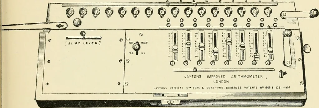 An illustration from Modern instruments and methods of calculation : a handbook of the Napier Tercentenary Exhibition, 1914, leaf 128