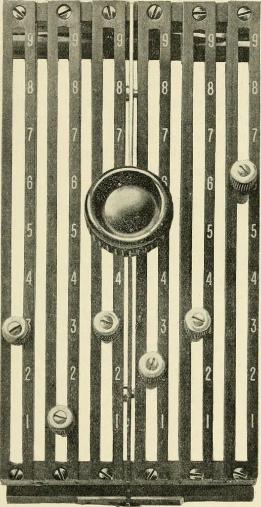 An illustration from Modern instruments and methods of calculation : a handbook of the Napier Tercentenary Exhibition, 1914, leaf 154
