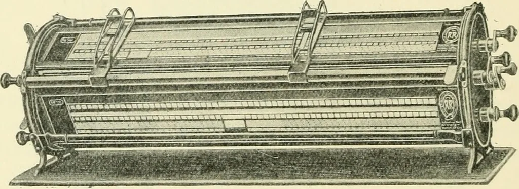 An illustration from Modern instruments and methods of calculation : a handbook of the Napier Tercentenary Exhibition, 1914, leaf 303