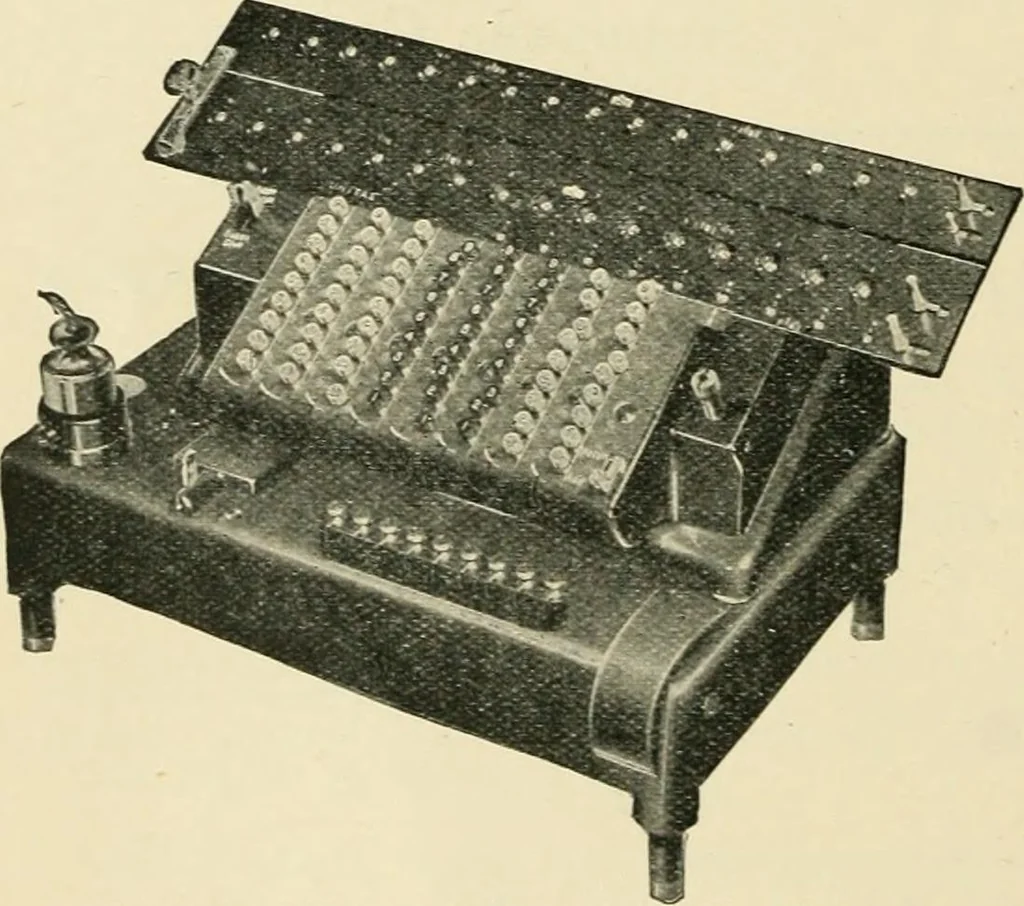 An illustration from Modern instruments and methods of calculation : a handbook of the Napier Tercentenary Exhibition, 1914, leaf 383