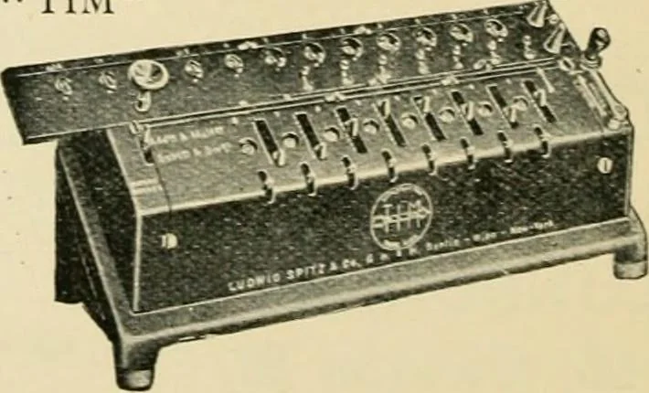 An illustration from Modern instruments and methods of calculation : a handbook of the Napier Tercentenary Exhibition, 1914, leaf 383