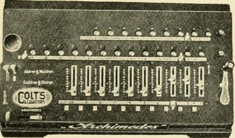 An illustration from Modern instruments and methods of calculation : a handbook of the Napier Tercentenary Exhibition, 1914, leaf 386