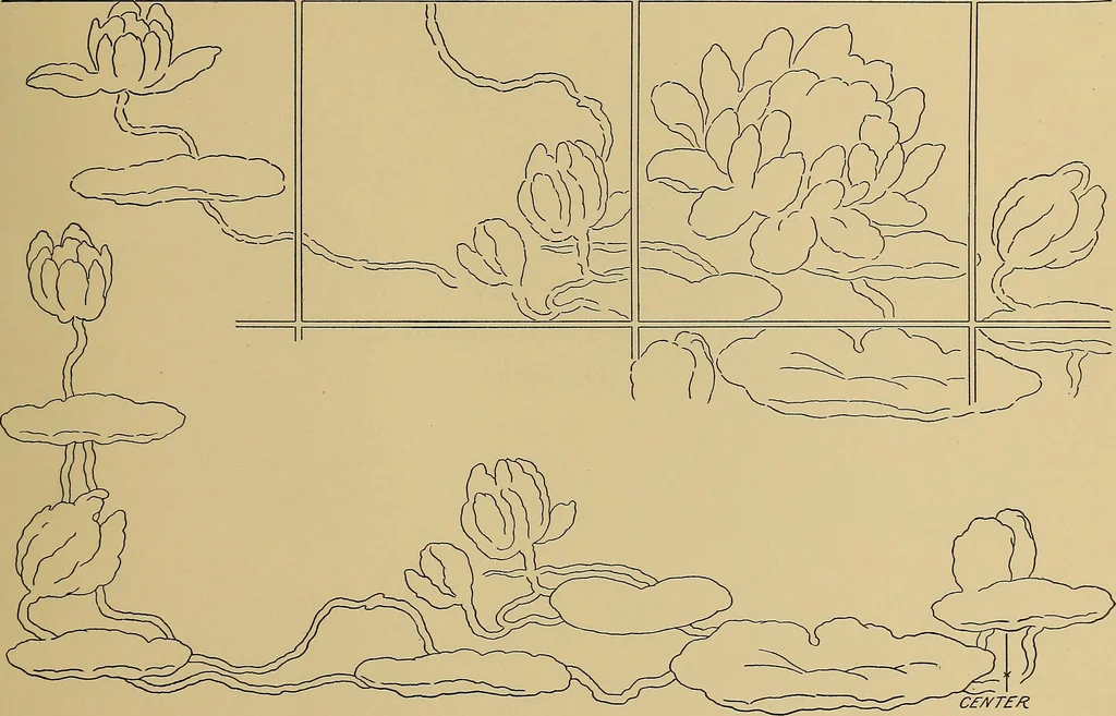 An illustration from Modern lettering, artistic and practical; a thorough and practical text-book for use in schools and colleges and for the self-instruction of architects, artists, decorators and sign writers; the construction of pen and ink designs for commercial uses; advertisements, letter heads, business cards, inscriptions, memorials, resolutions, etc., 1913, leaf 138