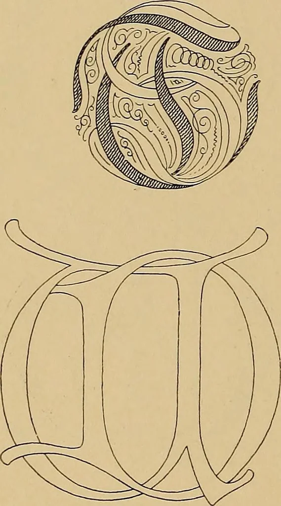An illustration from Modern lettering, artistic and practical; a thorough and practical text-book for use in schools and colleges and for the self-instruction of architects, artists, decorators and sign writers; the construction of pen and ink designs for commercial uses; advertisements, letter heads, business cards, inscriptions, memorials, resolutions, etc., 1913, leaf 147
