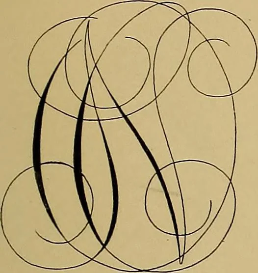 An illustration from Modern lettering, artistic and practical; a thorough and practical text-book for use in schools and colleges and for the self-instruction of architects, artists, decorators and sign writers; the construction of pen and ink designs for commercial uses; advertisements, letter heads, business cards, inscriptions, memorials, resolutions, etc., 1913, leaf 148