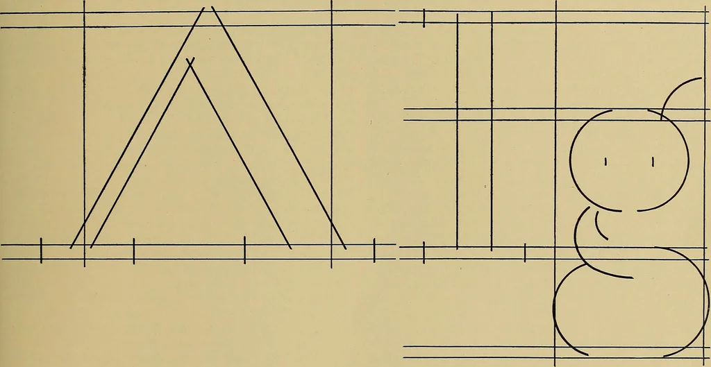 An illustration from Modern lettering, artistic and practical; a thorough and practical text-book for use in schools and colleges and for the self-instruction of architects, artists, decorators and sign writers; the construction of pen and ink designs for commercial uses; advertisements, letter heads, business cards, inscriptions, memorials, resolutions, etc., 1913, leaf 28