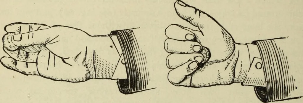An illustration from Modern magic. : A practical treatise on the art of conjuring., 1885, leaf 171