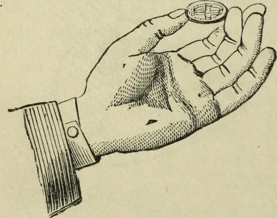 An illustration from Modern magic. : A practical treatise on the art of conjuring., 1885, leaf 173