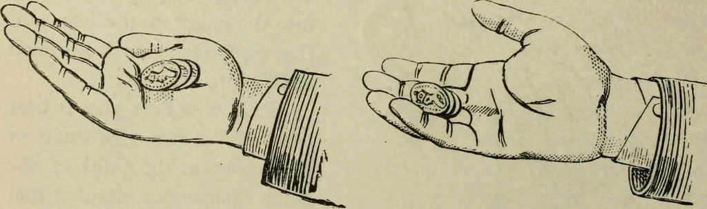 An illustration from Modern magic. : A practical treatise on the art of conjuring., 1885, leaf 175