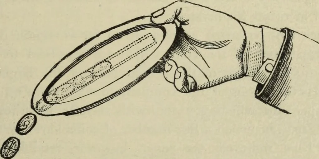 An illustration from Modern magic. : A practical treatise on the art of conjuring., 1885, leaf 200
