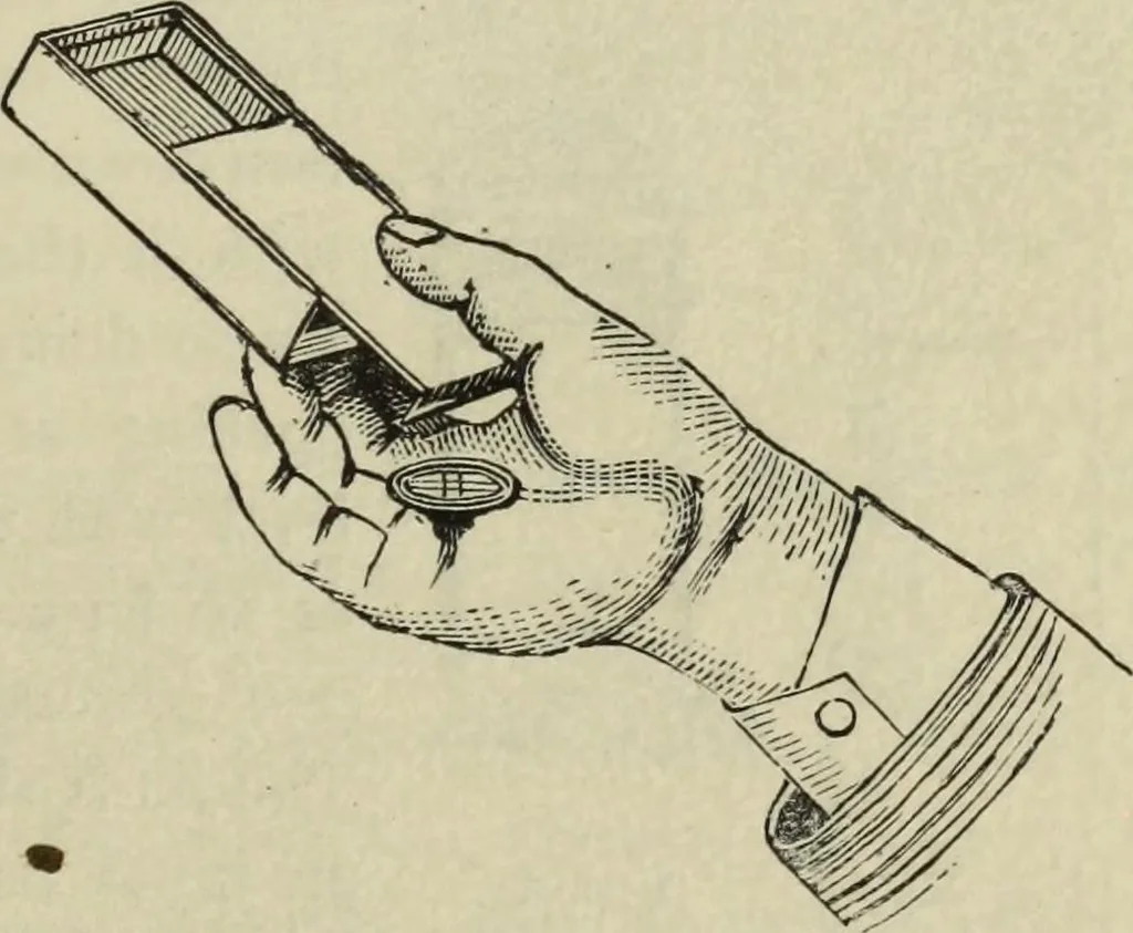 An illustration from Modern magic. : A practical treatise on the art of conjuring., 1885, leaf 212