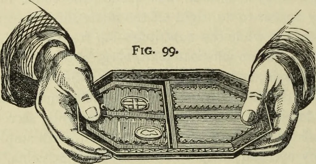 An illustration from Modern magic. : A practical treatise on the art of conjuring., 1885, leaf 235