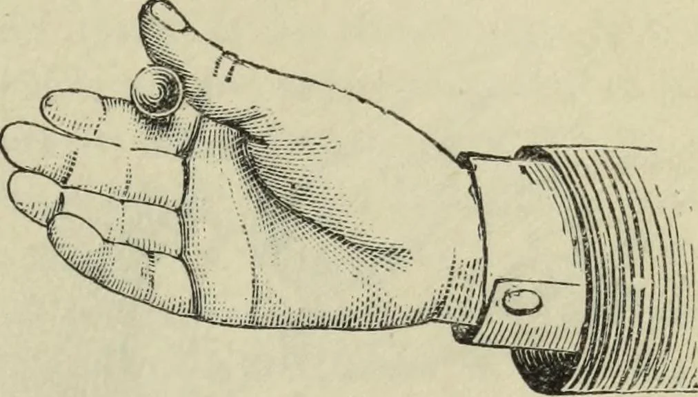An illustration from Modern magic. : A practical treatise on the art of conjuring., 1885, leaf 296
