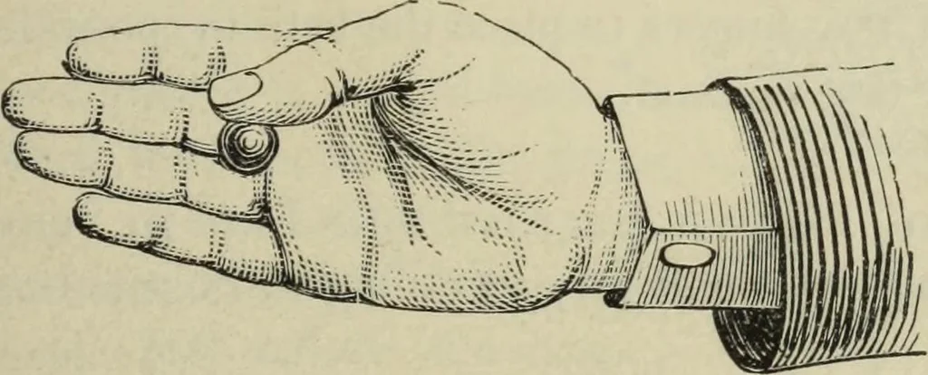 An illustration from Modern magic. : A practical treatise on the art of conjuring., 1885, leaf 296