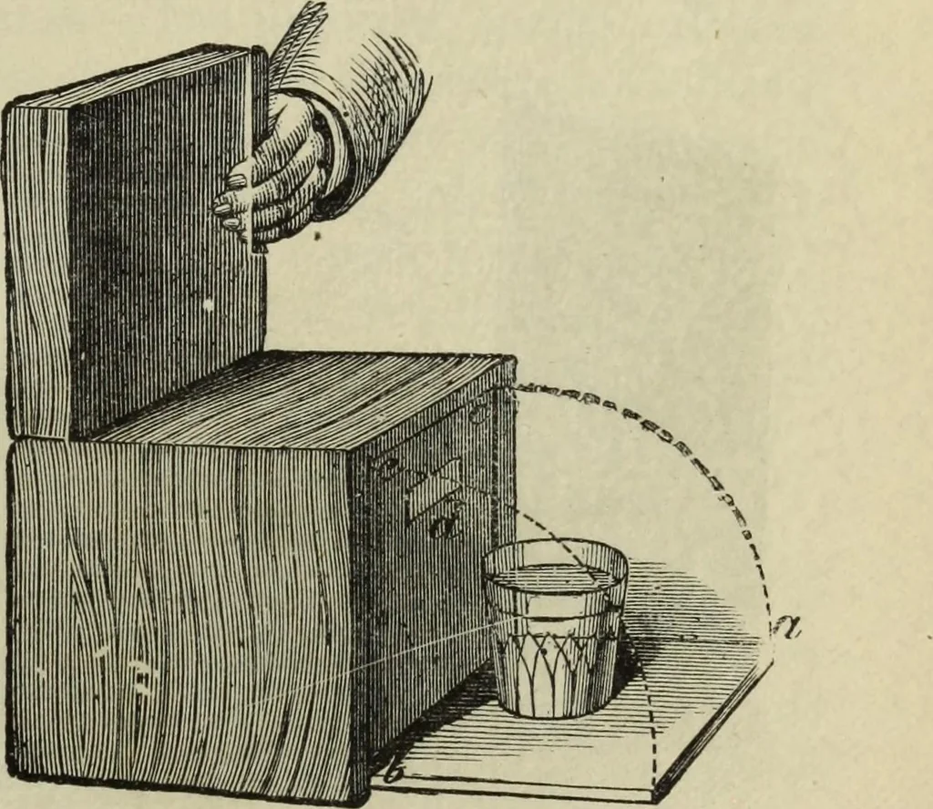 An illustration from Modern magic. : A practical treatise on the art of conjuring., 1885, leaf 416