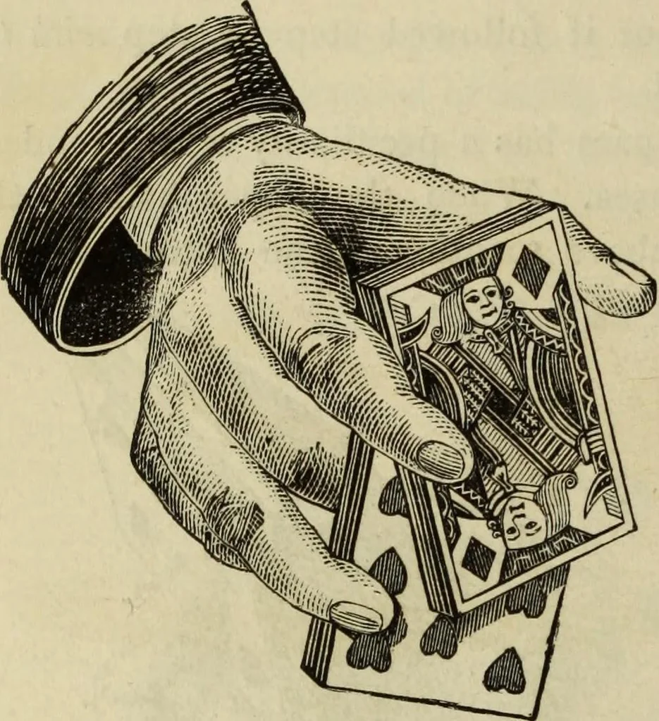 An illustration from Modern magic. : A practical treatise on the art of conjuring., 1885, leaf 43