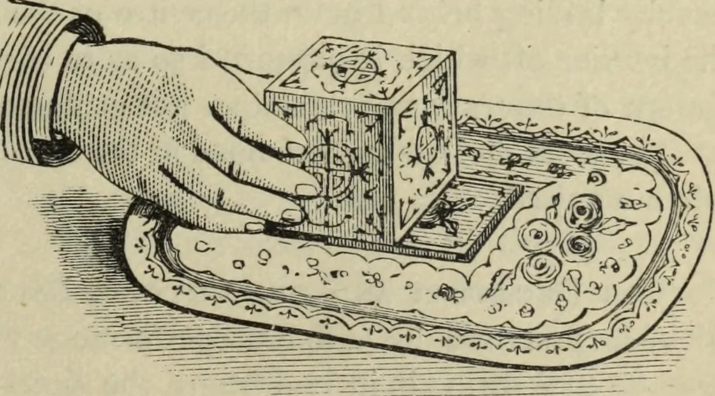An illustration from Modern magic. : A practical treatise on the art of conjuring., 1885, leaf 448