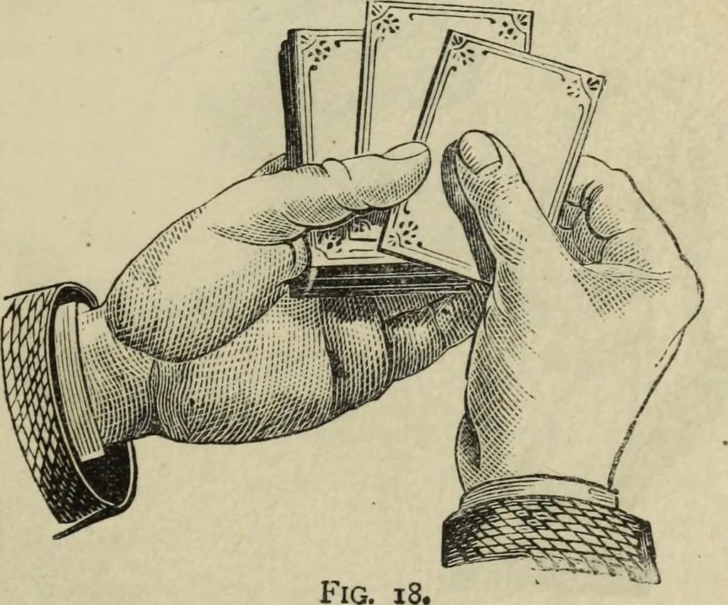 An illustration from Modern magic. : A practical treatise on the art of conjuring., 1885, leaf 54