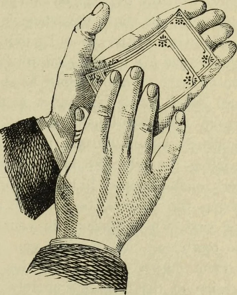 An illustration from Modern magic. : A practical treatise on the art of conjuring., 1885, leaf 56