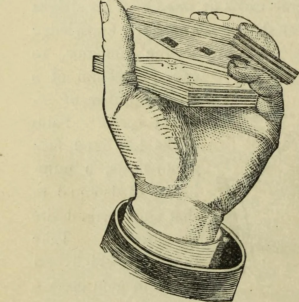 An illustration from Modern magic. : A practical treatise on the art of conjuring., 1885, leaf 57