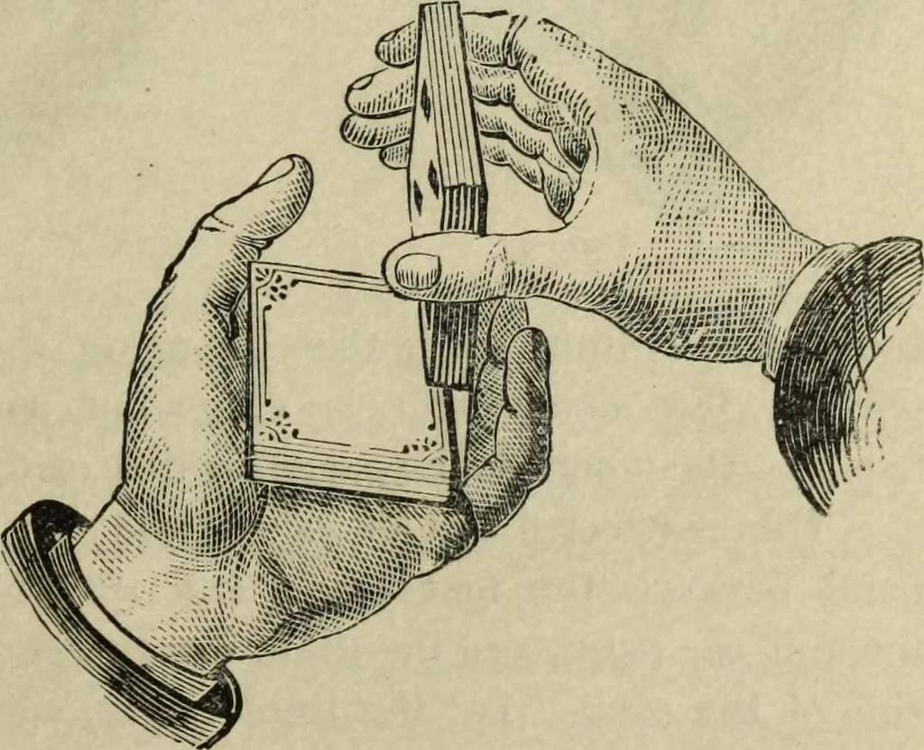 An illustration from Modern magic. : A practical treatise on the art of conjuring., 1885, leaf 58