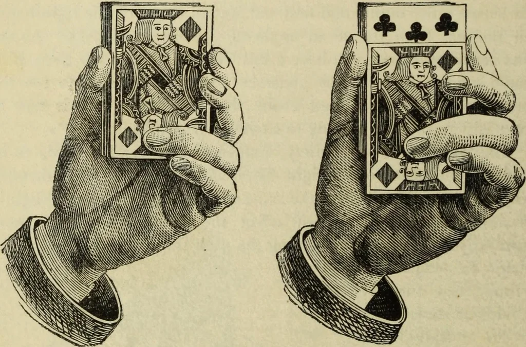 An illustration from Modern magic. : A practical treatise on the art of conjuring., 1885, leaf 59