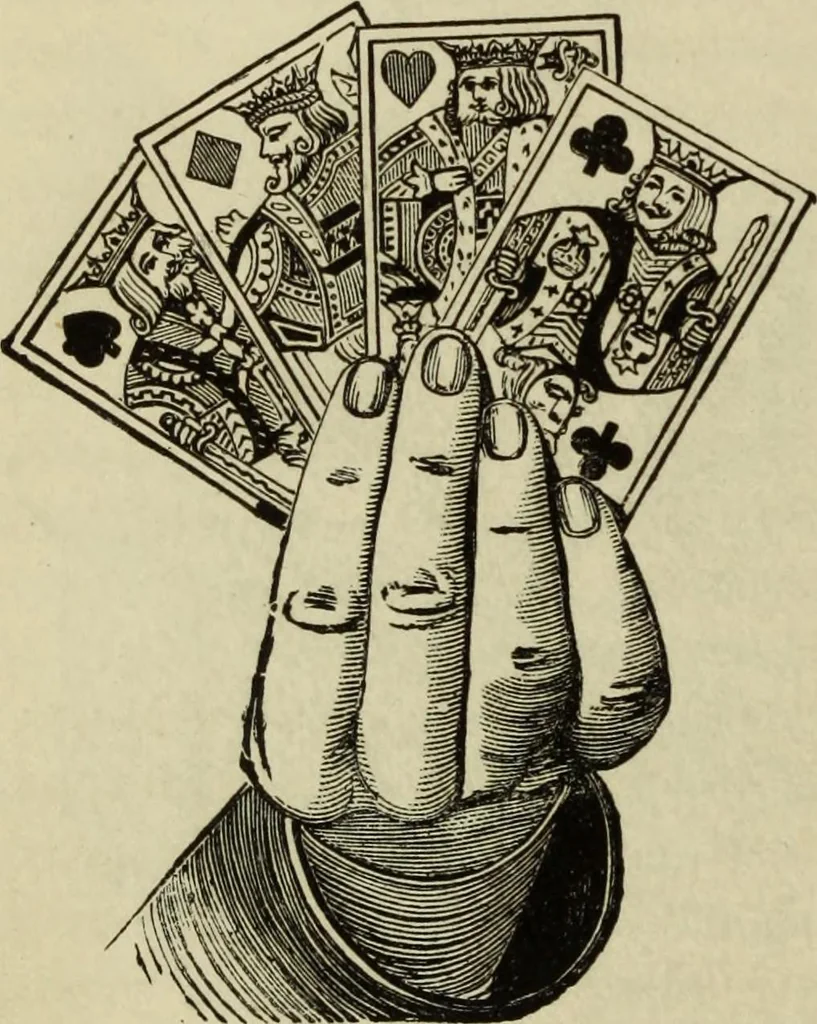 An illustration from Modern magic. : A practical treatise on the art of conjuring., 1885, leaf 71