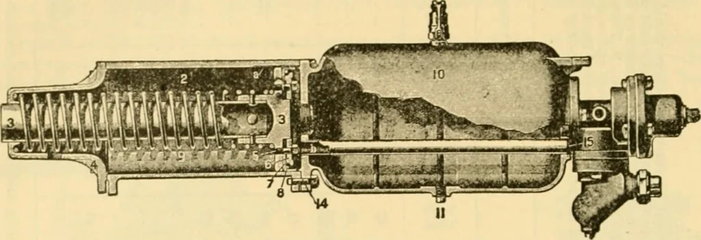 An illustration from Modern mechanism, exhibiting the latest progress in machines, motors, and the transmission of power, being a supplementary volume to Appletons' cyclopaedia of applied mechanics, 1892, leaf 105