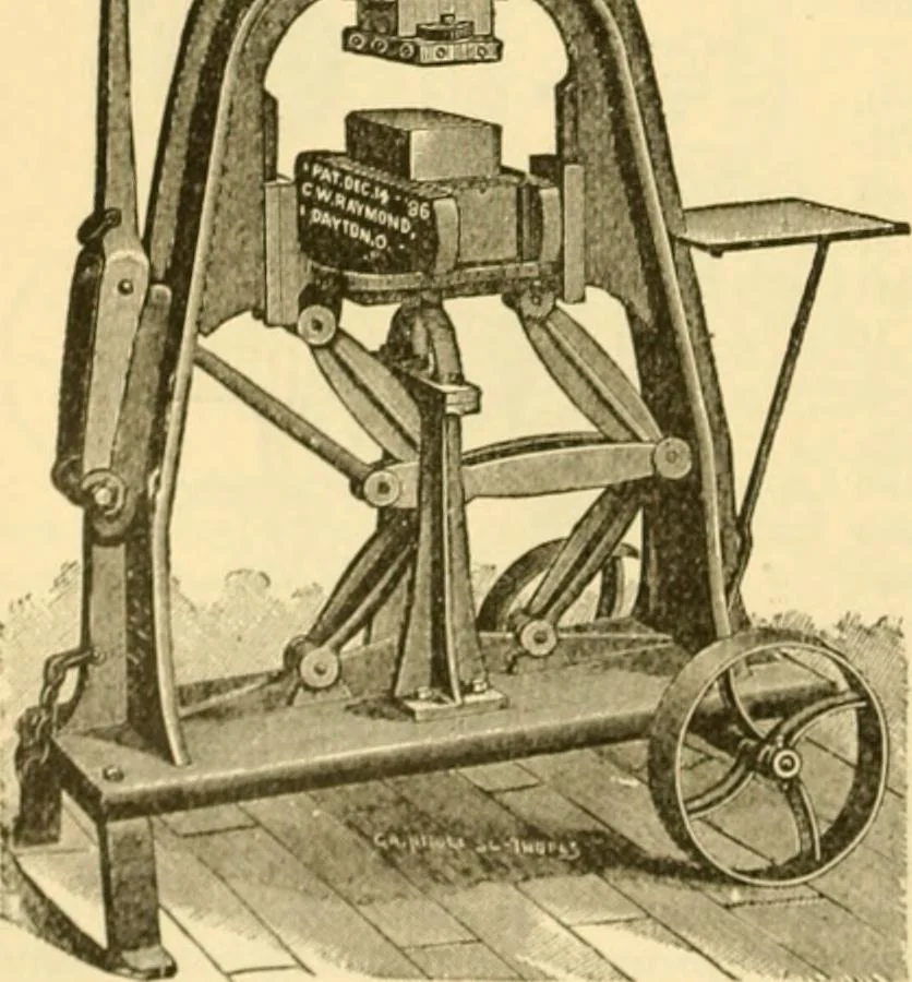An illustration from Modern mechanism, exhibiting the latest progress in machines, motors, and the transmission of power, being a supplementary volume to Appletons' cyclopaedia of applied mechanics, 1892, leaf 111