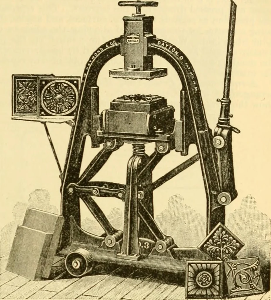 An illustration from Modern mechanism, exhibiting the latest progress in machines, motors, and the transmission of power, being a supplementary volume to Appletons' cyclopaedia of applied mechanics, 1892, leaf 112