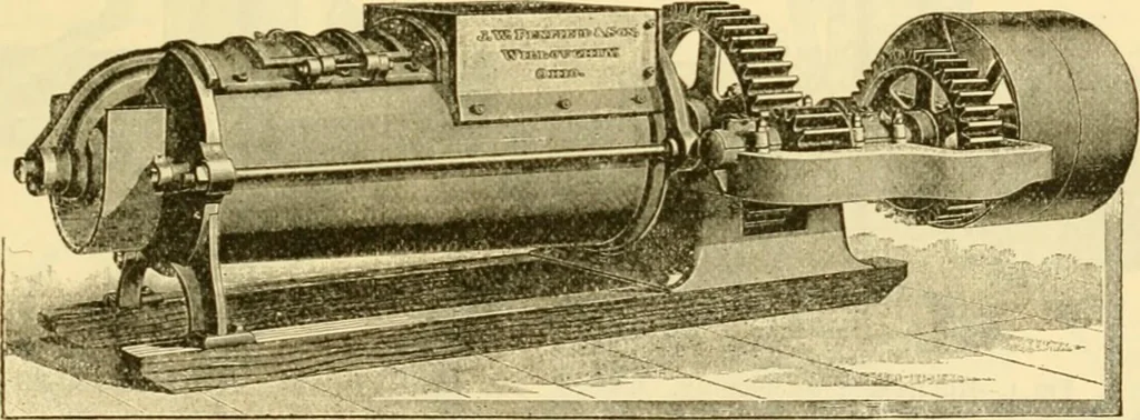 An illustration from Modern mechanism, exhibiting the latest progress in machines, motors, and the transmission of power, being a supplementary volume to Appletons' cyclopaedia of applied mechanics, 1892, leaf 132
