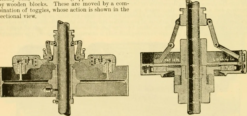 An illustration from Modern mechanism, exhibiting the latest progress in machines, motors, and the transmission of power, being a supplementary volume to Appletons' cyclopaedia of applied mechanics, 1892, leaf 133