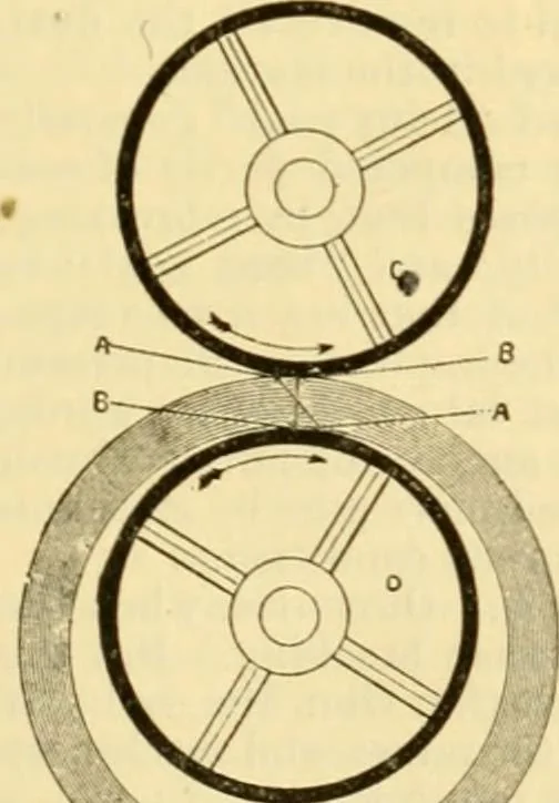 An illustration from Modern mechanism, exhibiting the latest progress in machines, motors, and the transmission of power, being a supplementary volume to Appletons' cyclopaedia of applied mechanics, 1892, leaf 134