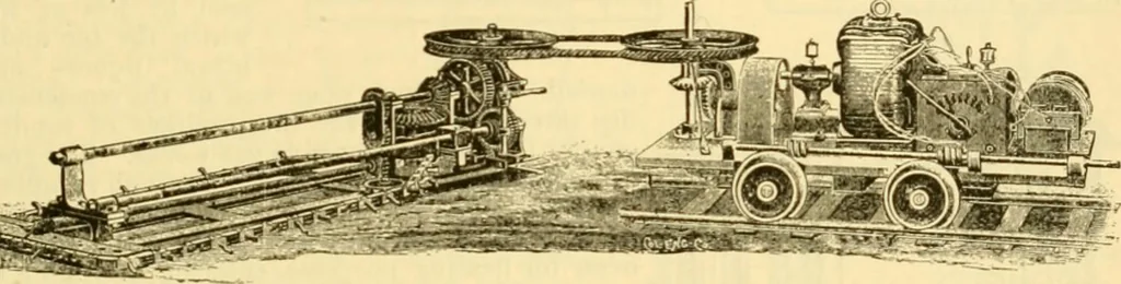 An illustration from Modern mechanism, exhibiting the latest progress in machines, motors, and the transmission of power, being a supplementary volume to Appletons' cyclopaedia of applied mechanics, 1892, leaf 144