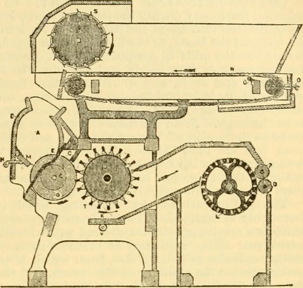 An illustration from Modern mechanism, exhibiting the latest progress in machines, motors, and the transmission of power, being a supplementary volume to Appletons' cyclopaedia of applied mechanics, 1892, leaf 152