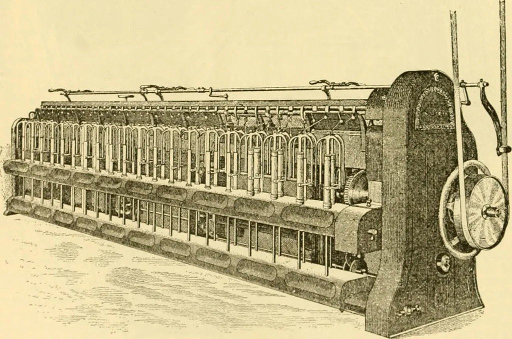 An illustration from Modern mechanism, exhibiting the latest progress in machines, motors, and the transmission of power, being a supplementary volume to Appletons' cyclopaedia of applied mechanics, 1892, leaf 157