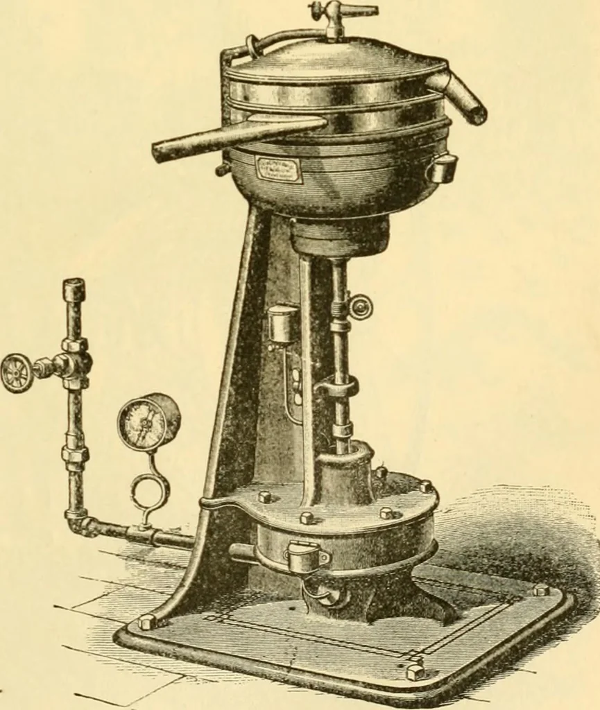 An illustration from Modern mechanism, exhibiting the latest progress in machines, motors, and the transmission of power, being a supplementary volume to Appletons' cyclopaedia of applied mechanics, 1892, leaf 176