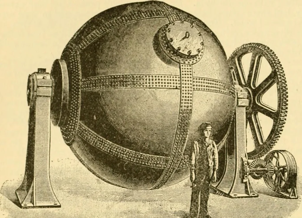 An illustration from Modern mechanism, exhibiting the latest progress in machines, motors, and the transmission of power, being a supplementary volume to Appletons' cyclopaedia of applied mechanics, 1892, leaf 191