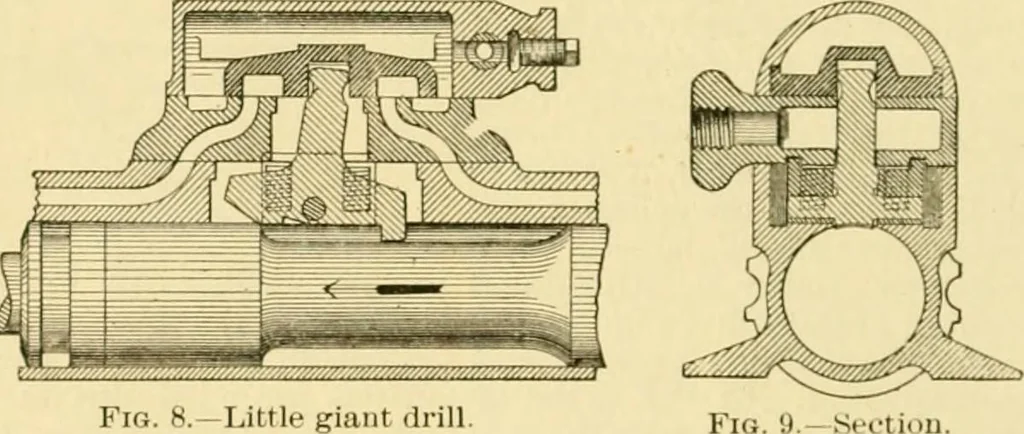 An illustration from Modern mechanism, exhibiting the latest progress in machines, motors, and the transmission of power, being a supplementary volume to Appletons' cyclopaedia of applied mechanics, 1892, leaf 207