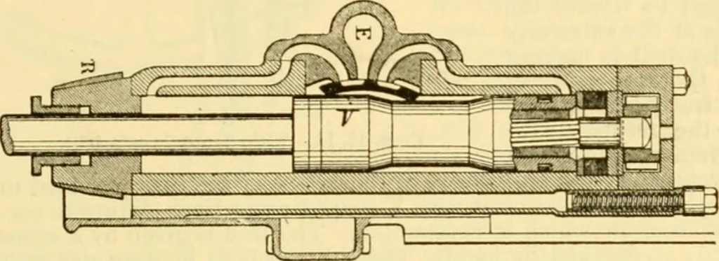An illustration from Modern mechanism, exhibiting the latest progress in machines, motors, and the transmission of power, being a supplementary volume to Appletons' cyclopaedia of applied mechanics, 1892, leaf 210