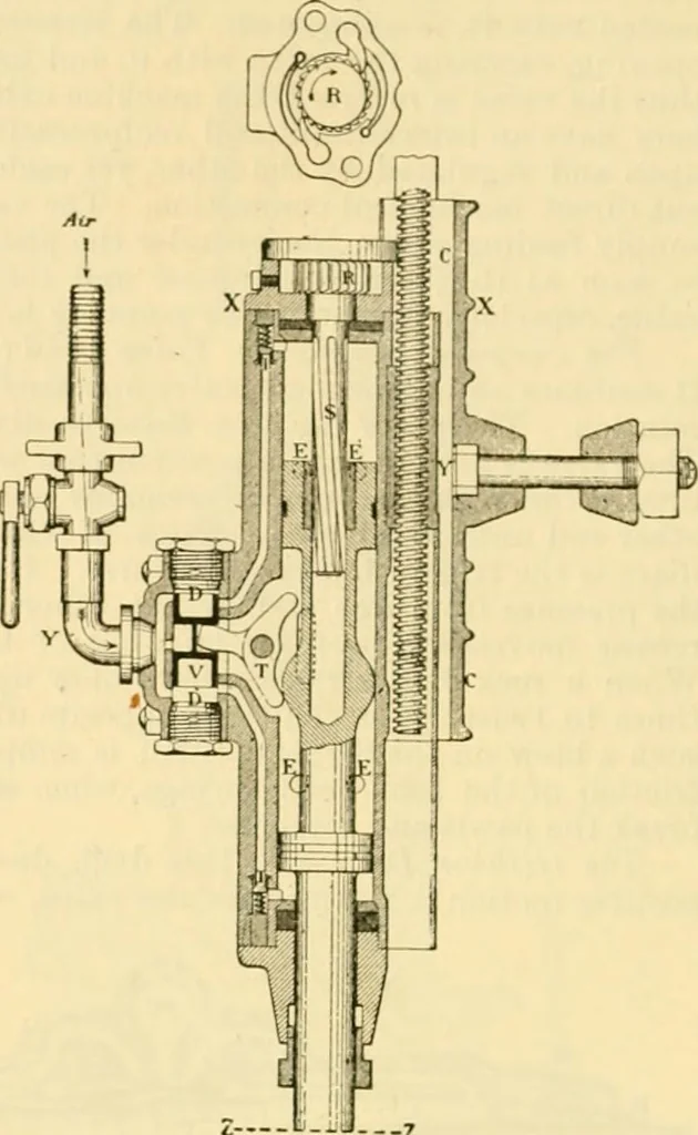 An illustration from Modern mechanism, exhibiting the latest progress in machines, motors, and the transmission of power, being a supplementary volume to Appletons' cyclopaedia of applied mechanics, 1892, leaf 211