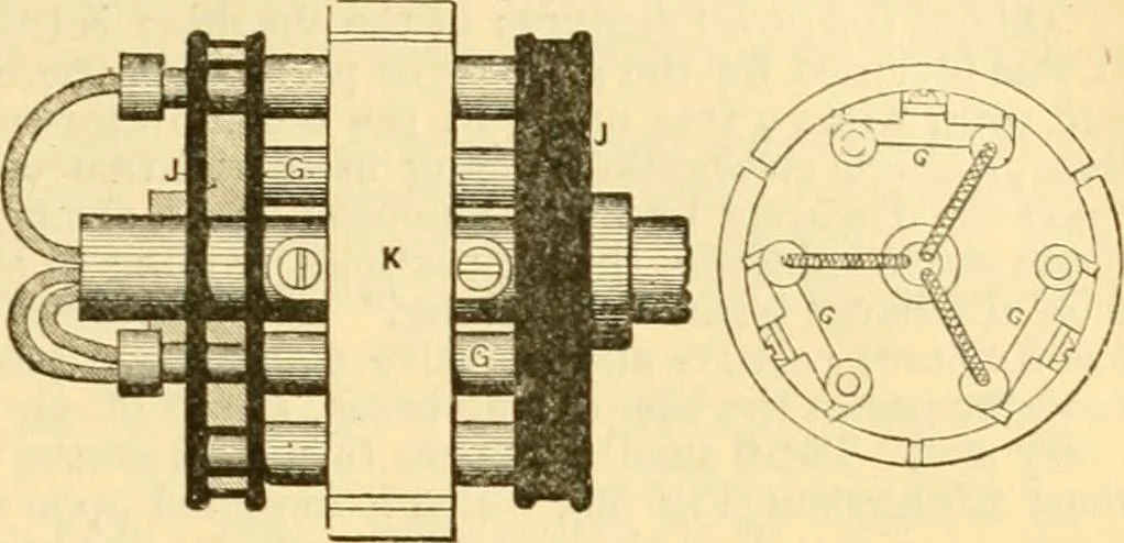 An illustration from Modern mechanism, exhibiting the latest progress in machines, motors, and the transmission of power, being a supplementary volume to Appletons' cyclopaedia of applied mechanics, 1892, leaf 228