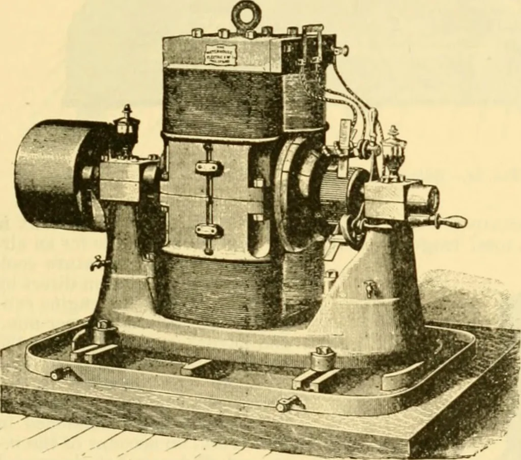 An illustration from Modern mechanism, exhibiting the latest progress in machines, motors, and the transmission of power, being a supplementary volume to Appletons' cyclopaedia of applied mechanics, 1892, leaf 234