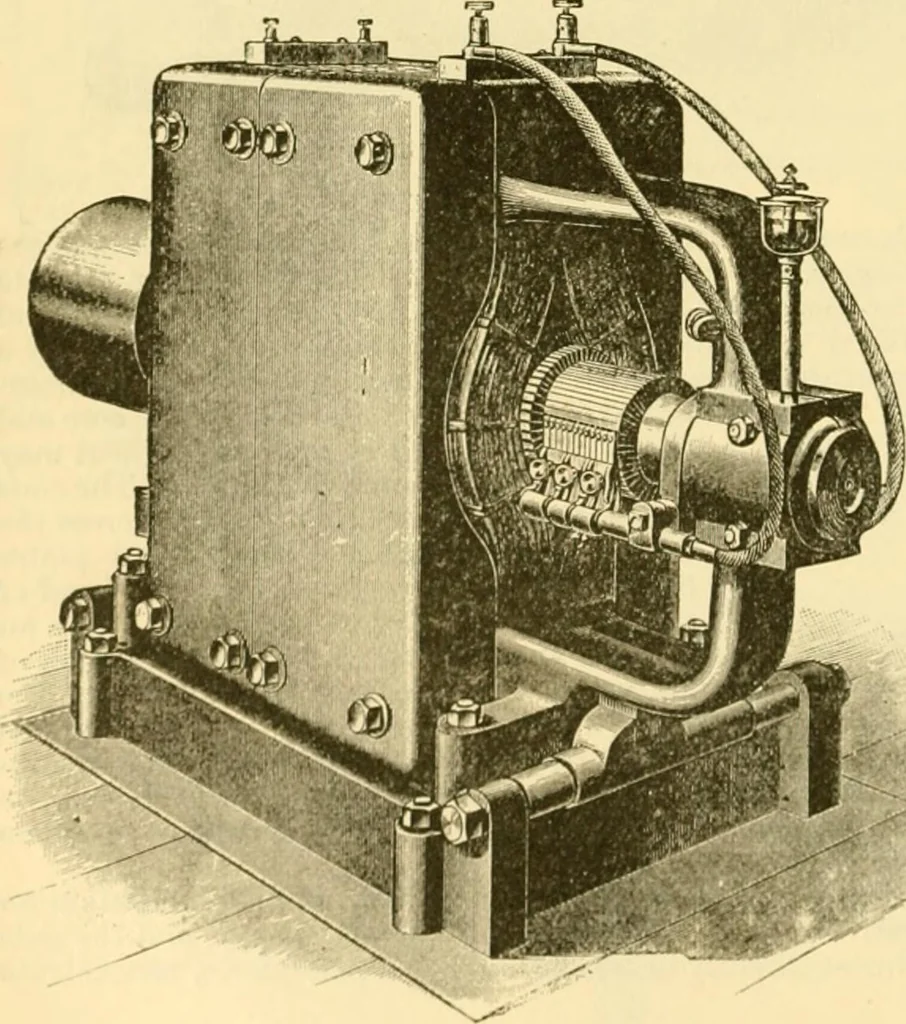 An illustration from Modern mechanism, exhibiting the latest progress in machines, motors, and the transmission of power, being a supplementary volume to Appletons' cyclopaedia of applied mechanics, 1892, leaf 239