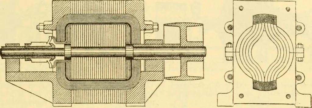 An illustration from Modern mechanism, exhibiting the latest progress in machines, motors, and the transmission of power, being a supplementary volume to Appletons' cyclopaedia of applied mechanics, 1892, leaf 240