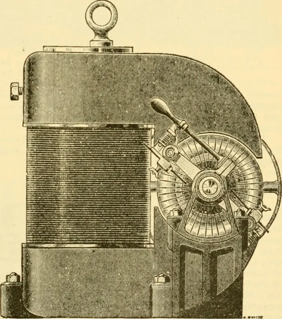 An illustration from Modern mechanism, exhibiting the latest progress in machines, motors, and the transmission of power, being a supplementary volume to Appletons' cyclopaedia of applied mechanics, 1892, leaf 240