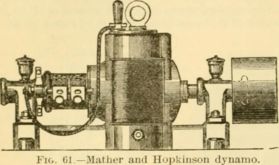 An illustration from Modern mechanism, exhibiting the latest progress in machines, motors, and the transmission of power, being a supplementary volume to Appletons' cyclopaedia of applied mechanics, 1892, leaf 241
