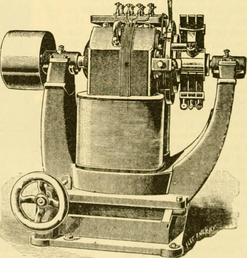 An illustration from Modern mechanism, exhibiting the latest progress in machines, motors, and the transmission of power, being a supplementary volume to Appletons' cyclopaedia of applied mechanics, 1892, leaf 241