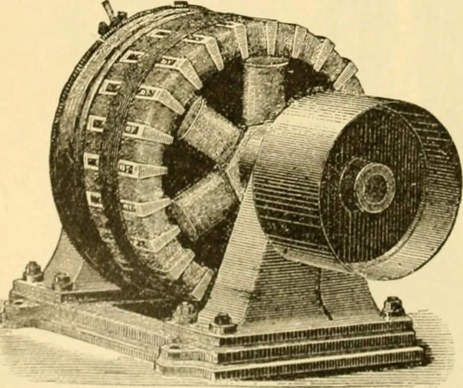 An illustration from Modern mechanism, exhibiting the latest progress in machines, motors, and the transmission of power, being a supplementary volume to Appletons' cyclopaedia of applied mechanics, 1892, leaf 245